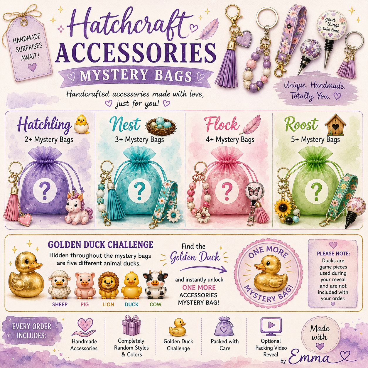 🐣 Hatchcraft Accessory Mystery Bags