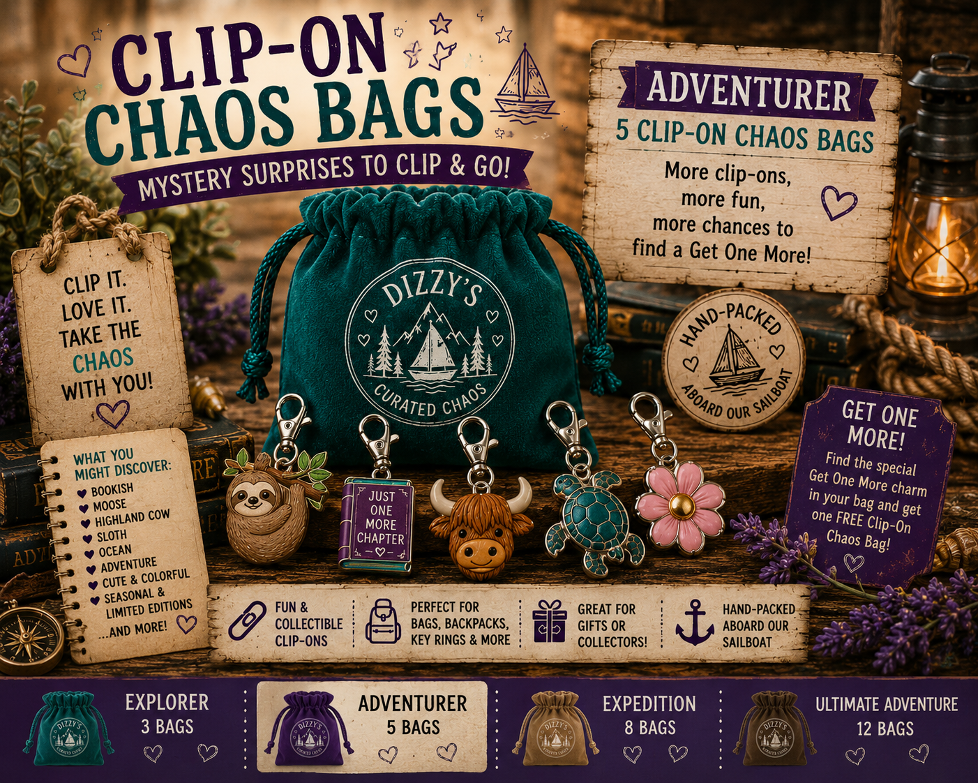 📎 Clip-On Chaos Bags 📎
