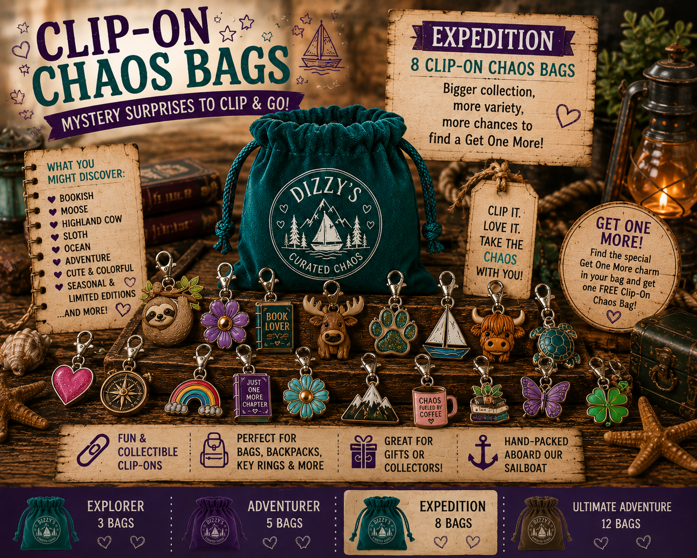📎 Clip-On Chaos Bags 📎