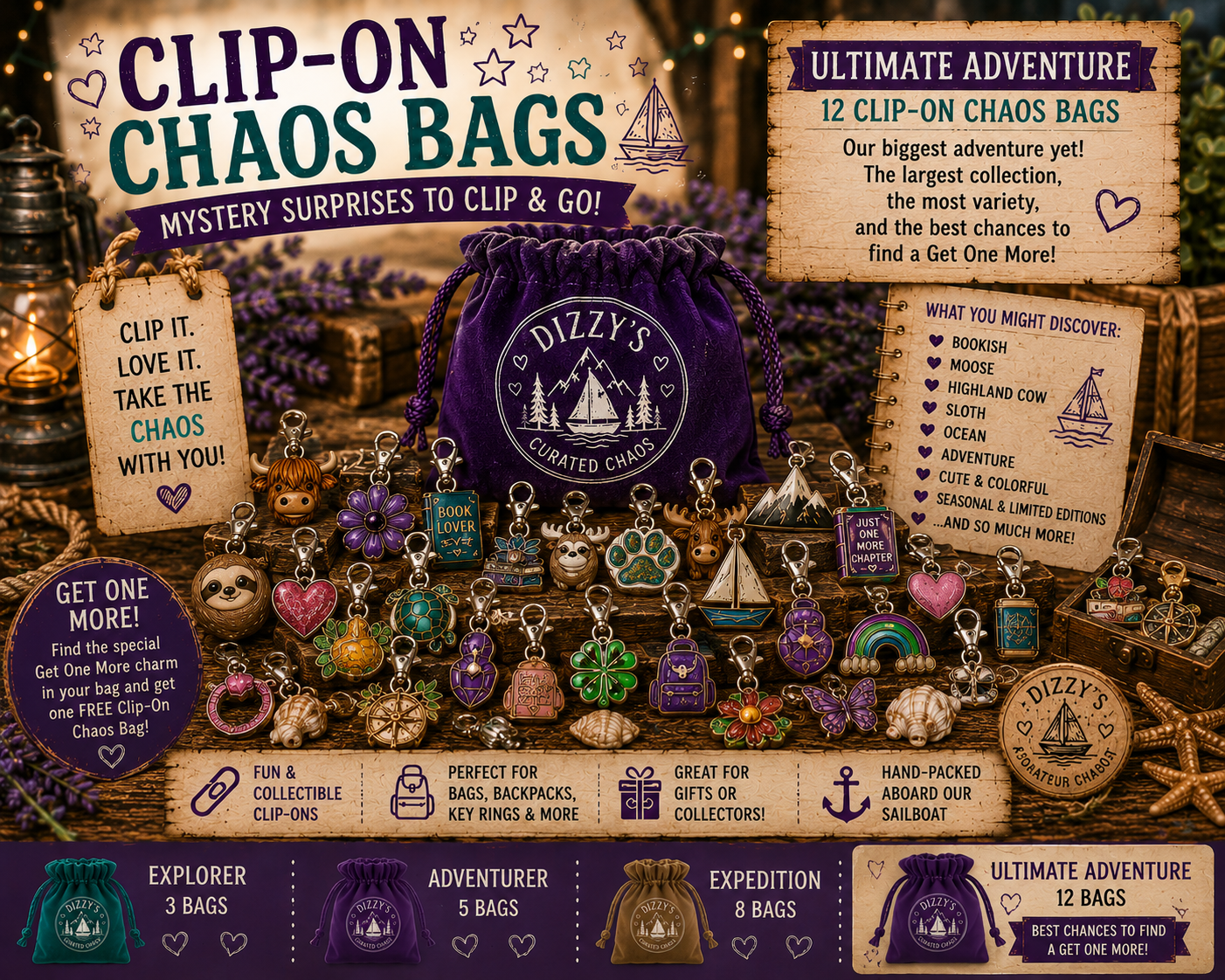 📎 Clip-On Chaos Bags 📎