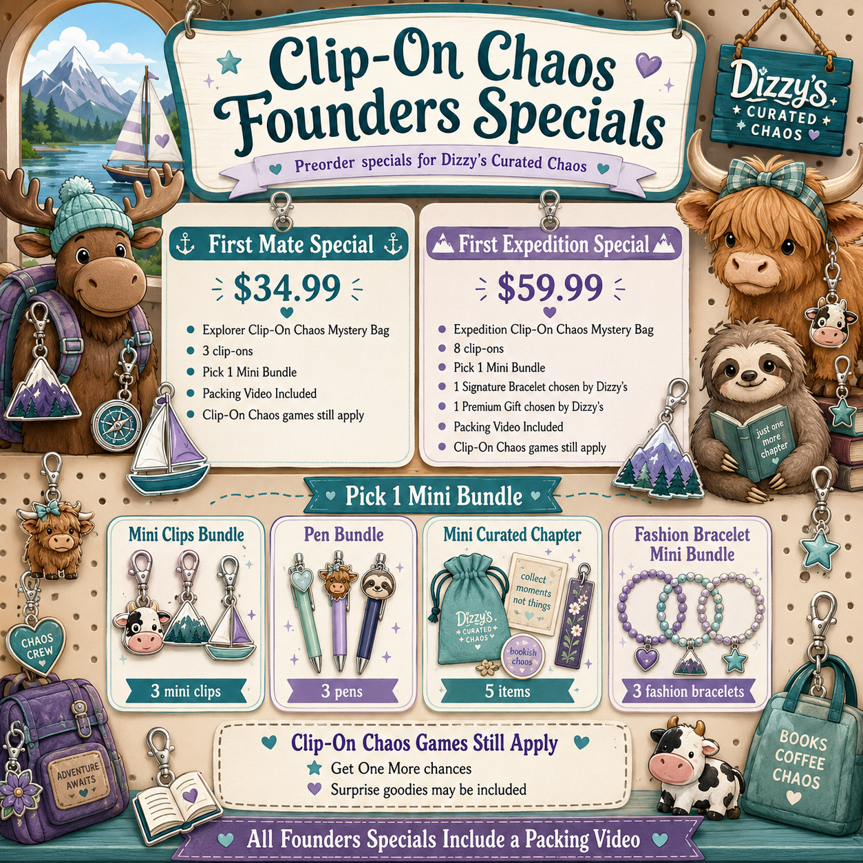 📌 Clip-On Chaos Founders Specials