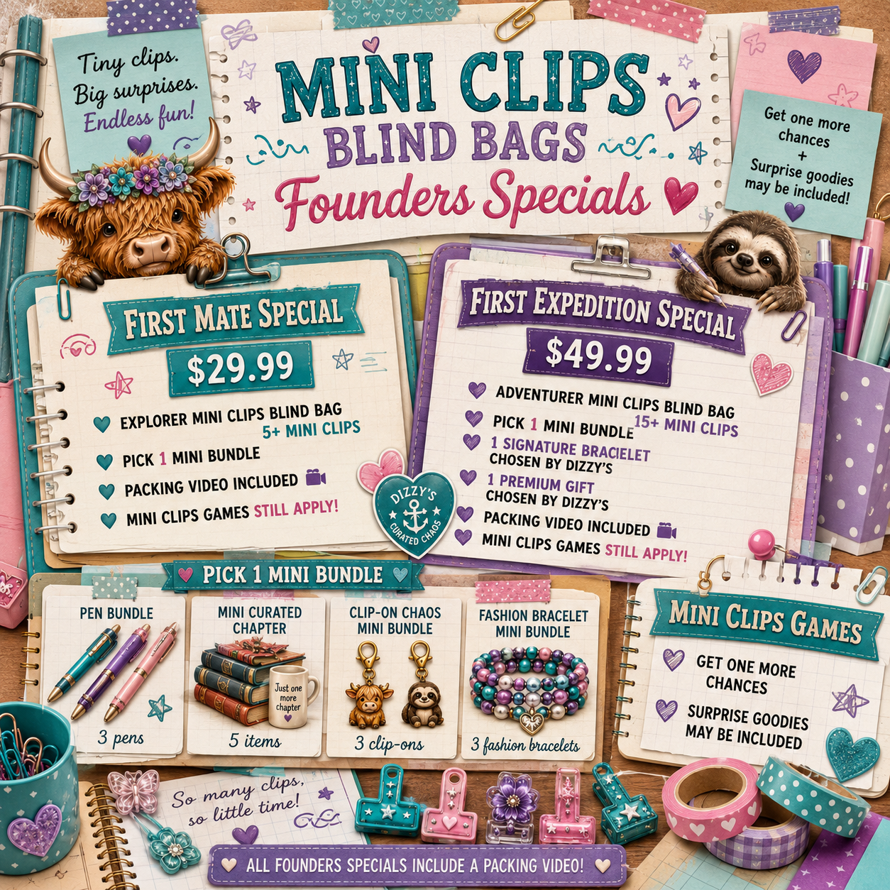 📌 Clip-On Chaos Founders Specials
